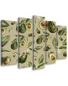 Avocado fruit - Canvas painting for the kitchen | FEEBY