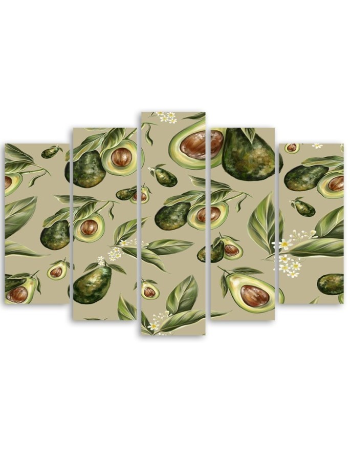 Avocado fruit - Canvas painting for the kitchen | FEEBY