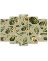 Avocado fruit - Canvas painting for the kitchen | FEEBY
