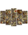 Avocado fruit 5 Piece - Canvas print | FEEBY