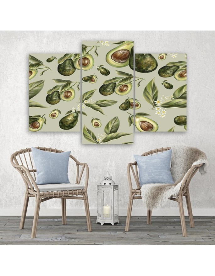 Canvas print for the kitchen - Avocado fruit | FEEBY