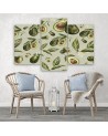 Canvas print for the kitchen - Avocado fruit | FEEBY