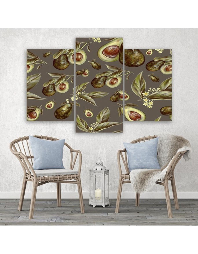 Canvas painting - Avocado fruit | FEEBY