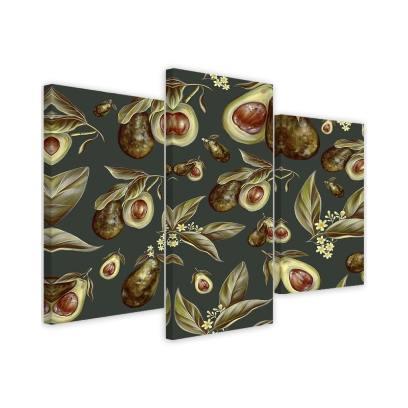 Modern painting for the kitchen - Avocado fruit | FEEBY
