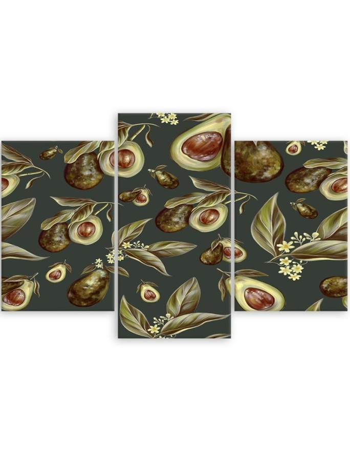 Modern painting for the kitchen - Avocado fruit | FEEBY