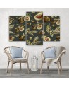 Modern painting for the kitchen - Avocado fruit | FEEBY