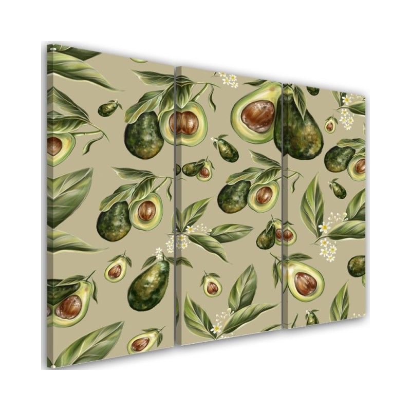 Modern painting for the kitchen - Avocado fruit | FEEBY