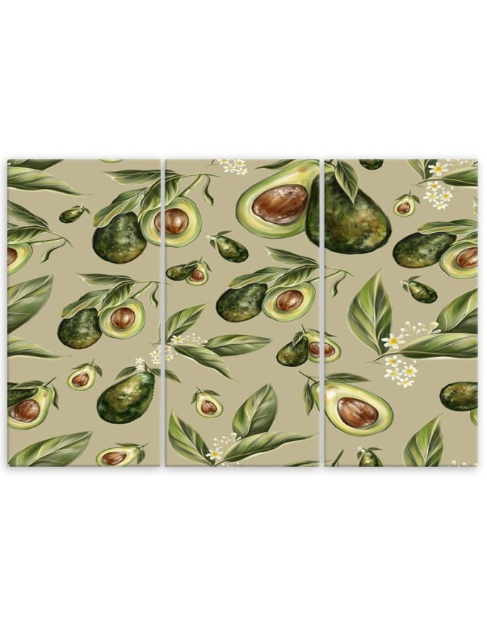 Modern painting for the kitchen - Avocado fruit | FEEBY