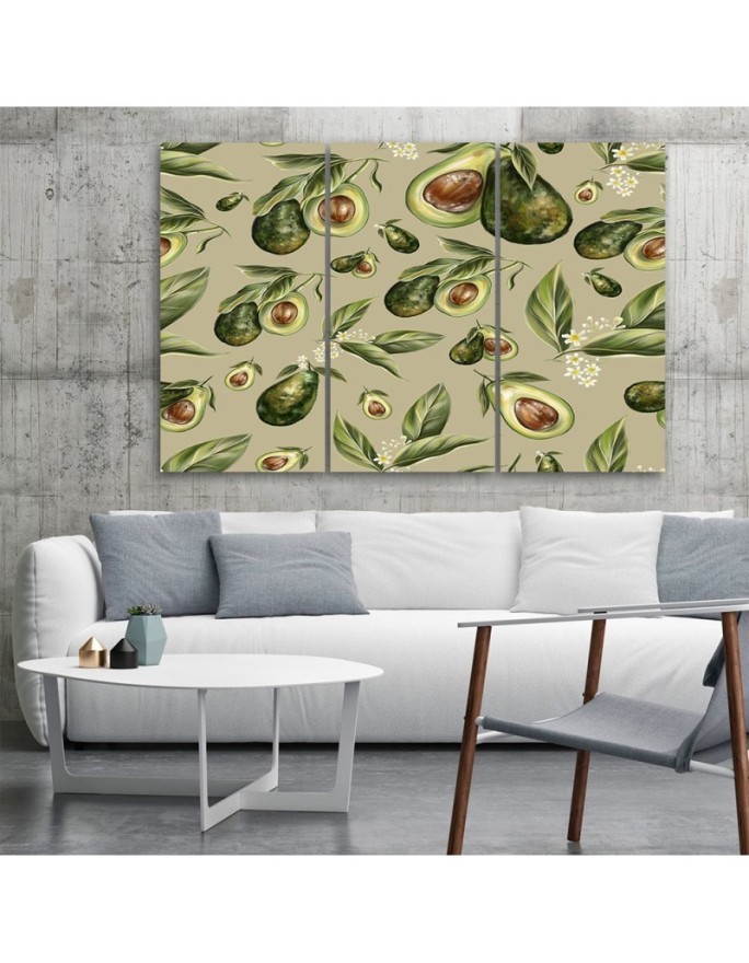 Modern painting for the kitchen - Avocado fruit | FEEBY