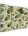 Three-part painting for the kitchen - Avocado fruit | FEEBY