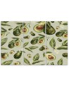 Three-part painting for the kitchen - Avocado fruit | FEEBY