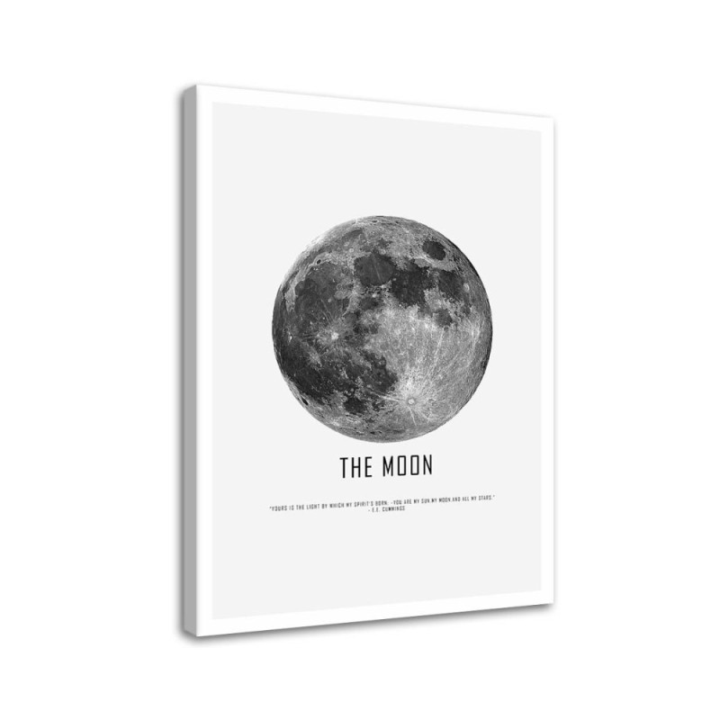 Modern Canvas painting for living room - Moon | FEEBY