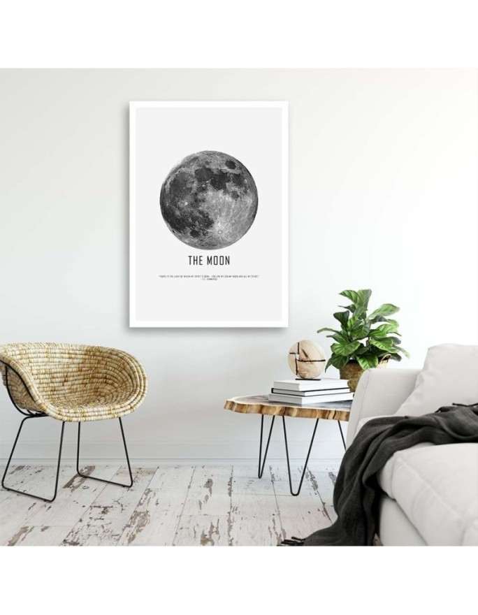 Modern Canvas painting for living room - Moon | FEEBY