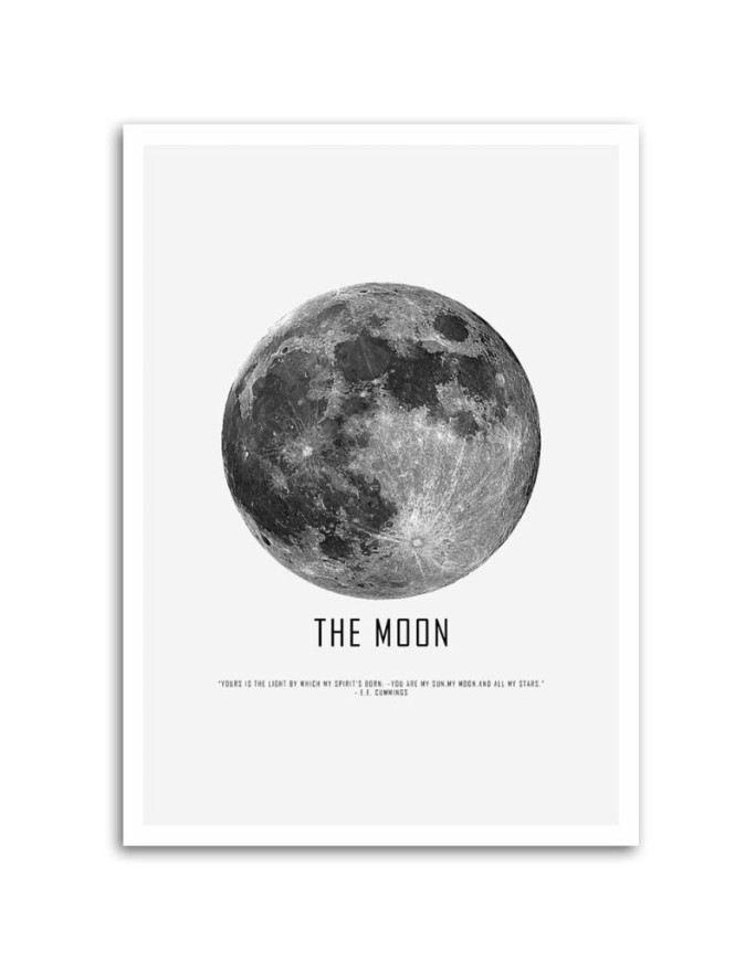 Modern Canvas painting for living room - Moon | FEEBY