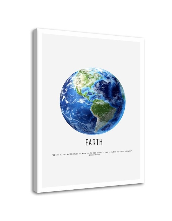 Canvas prints for living room - Planet earth cosmos | FEEBY