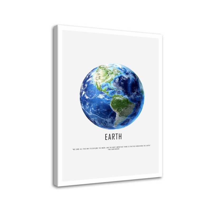Canvas prints for living room - Planet earth cosmos | FEEBY