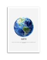 Canvas prints for living room - Planet earth cosmos | FEEBY