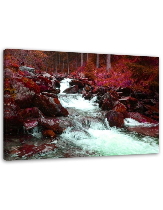 Canvas painting - Mountain stream landscape nature | FEEBY