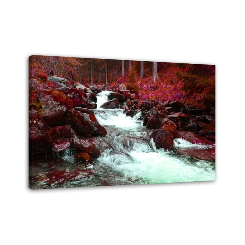 Canvas painting - Mountain stream landscape nature | FEEBY