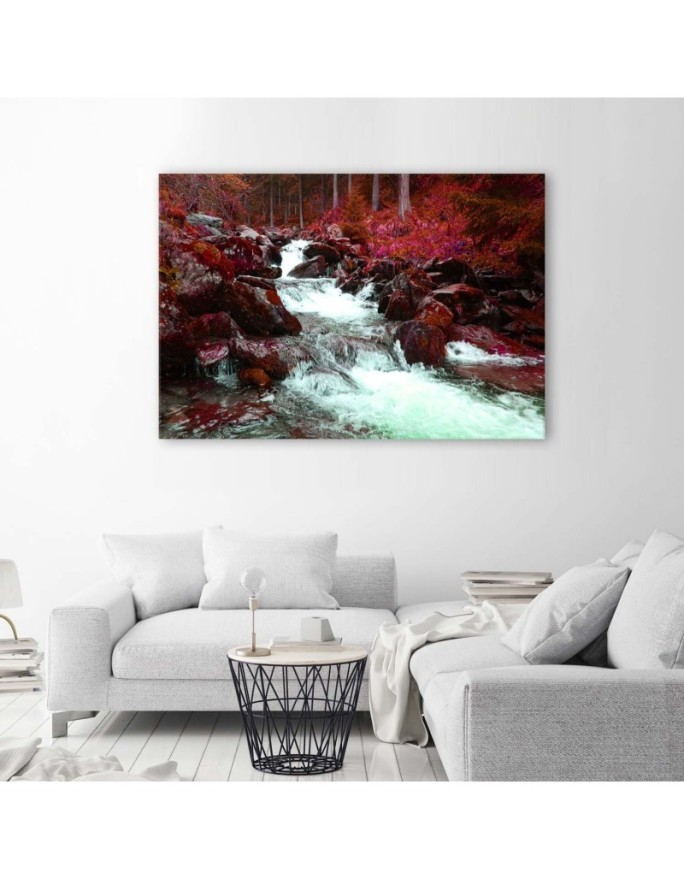 Canvas painting - Mountain stream landscape nature | FEEBY