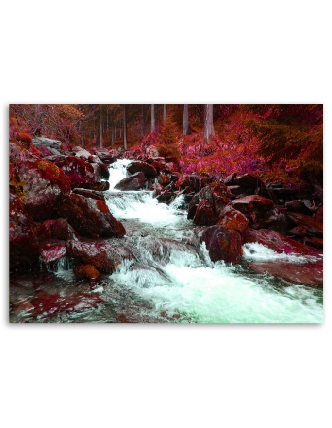 Canvas painting - Mountain stream landscape nature | FEEBY