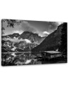 Bedroom painting - Mountain lake house black and white | FEEBY