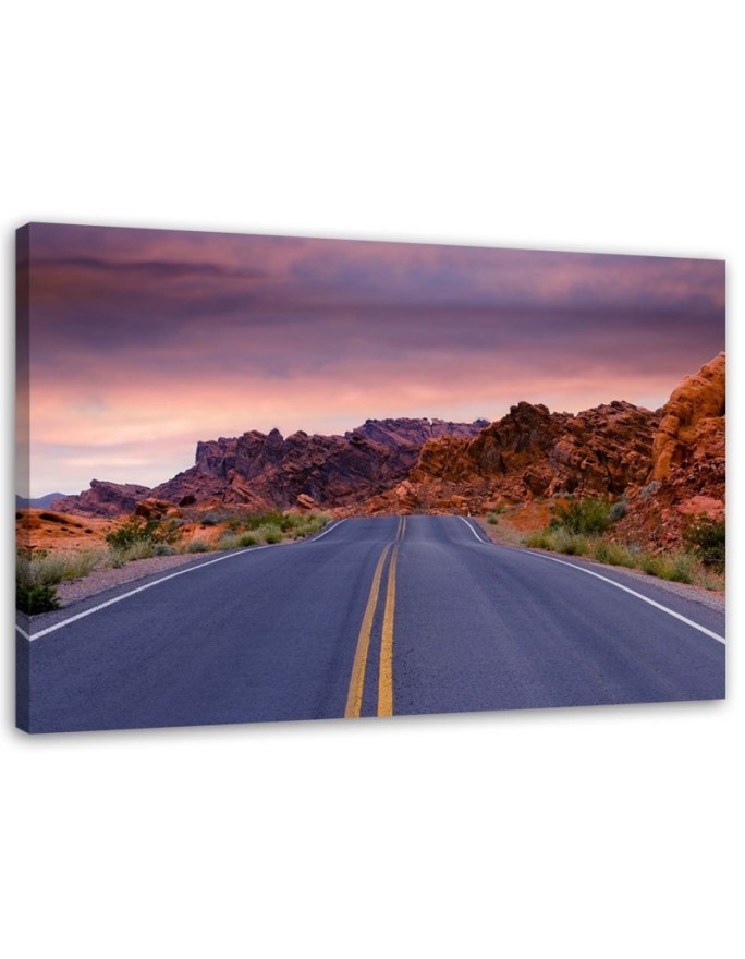 Canvas print modern - Route 66 Landscape| FEEBY