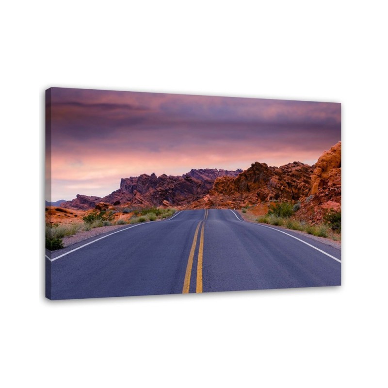 Canvas print modern - Route 66 Landscape| FEEBY