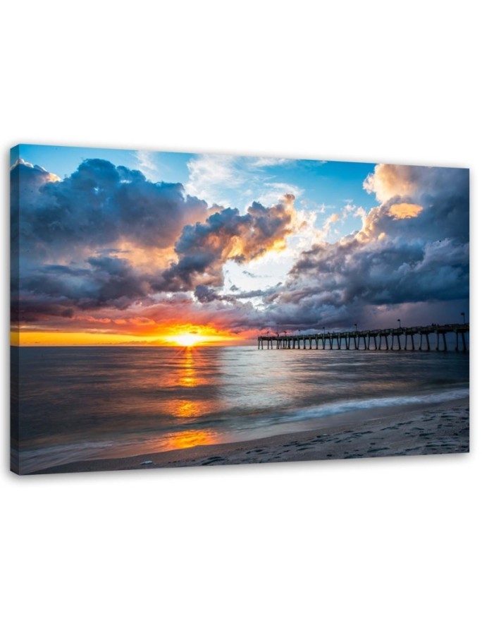 Canvas print - Sea at sunset | FEEBY