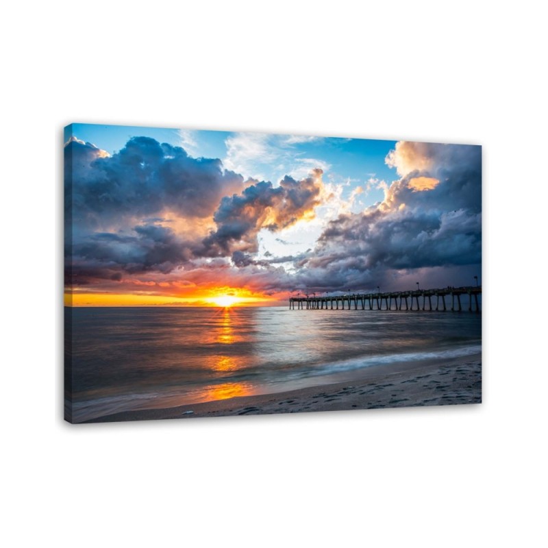 Canvas print - Sea at sunset | FEEBY