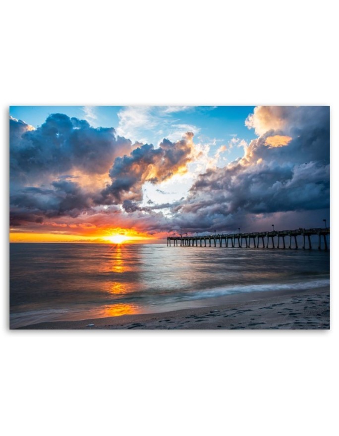 Canvas print - Sea at sunset | FEEBY