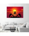 Canvas print - Sunset palm trees | FEEBY