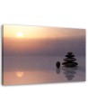 Modern Canvas painting for living room - Zen stones by the sea | FEEBY