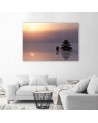 Modern Canvas painting for living room - Zen stones by the sea | FEEBY