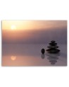 Modern Canvas painting for living room - Zen stones by the sea | FEEBY