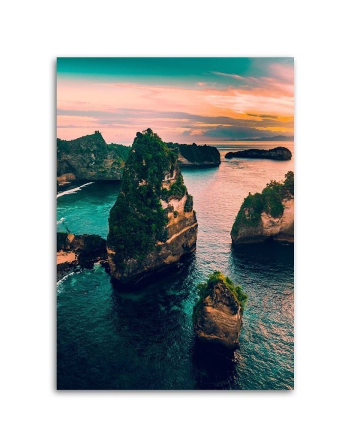 Rocks landscape ocean - Canvas prints for living room | FEEBY