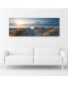 Sunset on the beach panoramic- Canvas print | FEEBY