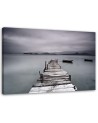 Canvas prints for living room - Lake pier landscape | FEEBY
