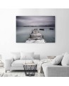 Canvas prints for living room - Lake pier landscape | FEEBY