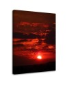Canvas painting for living room - Red sunset | FEEBY