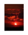 Canvas painting for living room - Red sunset | FEEBY