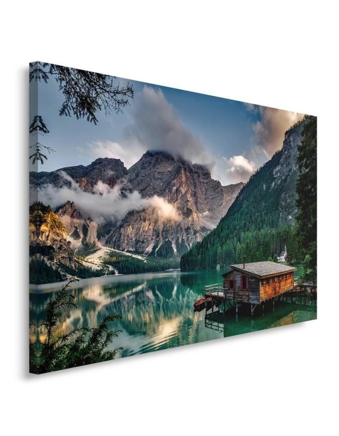 Canvas print - Cottage in the mountains Alps | FEEBY