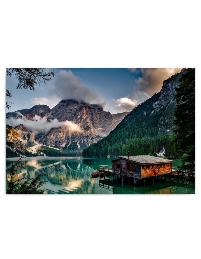 Canvas print - Cottage in the mountains Alps | FEEBY