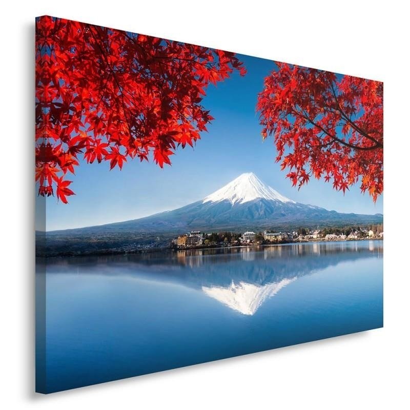 Modern Canvas painting for living room - View of Mt Fuji Japan | FEEBY
