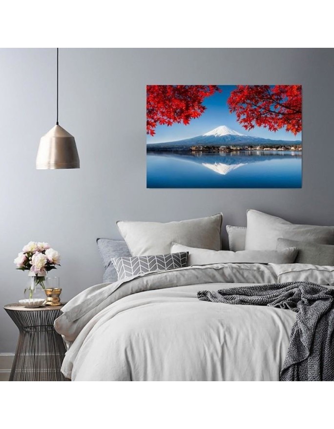 Modern Canvas painting for living room - View of Mt Fuji Japan | FEEBY