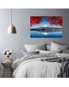 Modern Canvas painting for living room - View of Mt Fuji Japan | FEEBY