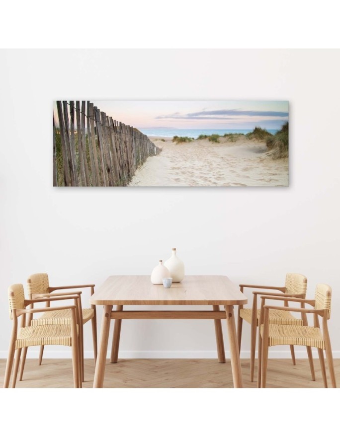 Canvas prints for living room - Sunset beach panoramic | FEEBY