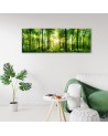 Canvas prints for bedroom - Panoramic Sunshine in the green forest  | FEEBY
