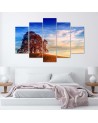 Canvas painting for the living room - Picture of a Tree on a Hill | FEEBY