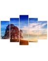 Canvas painting for the living room - Picture of a Tree on a Hill | FEEBY